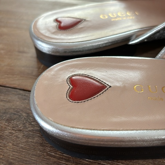 GUCCI Glitter Mules w/ Dustbag - Picture 6 of 12